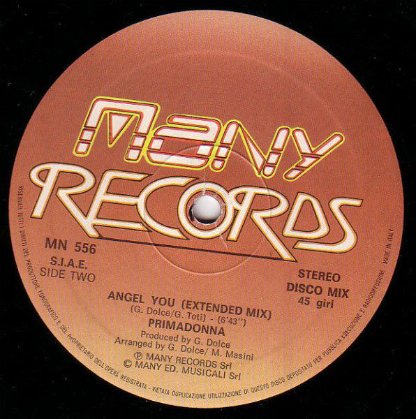 Primadonna : Angel You (12")