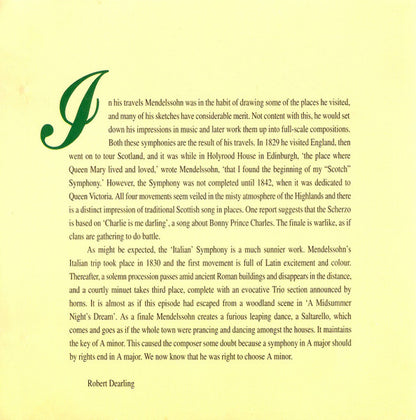 Felix Mendelssohn-Bartholdy, Royal Scottish National Orchestra, London Philharmonic Orchestra : Symphonies Nos. 3 & 4 (CD, Comp)