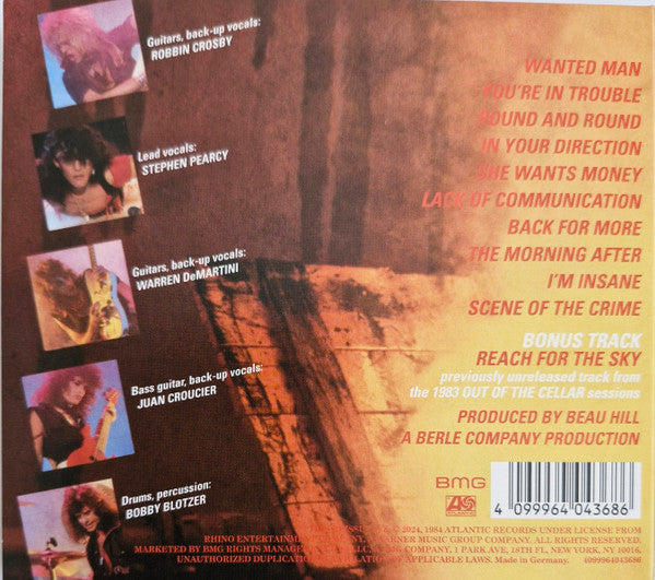 Ratt : Out Of The Cellar (CD, Album, Ltd, RE, RM, 40t)