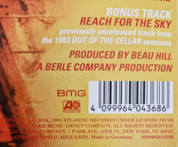 Ratt : Out Of The Cellar (CD, Album, Ltd, RE, RM, 40t)