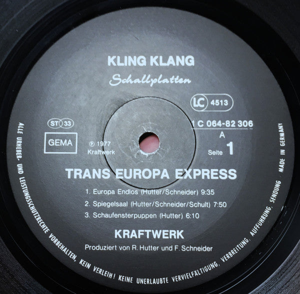 Kraftwerk : Trans Europa Express (LP, Album)