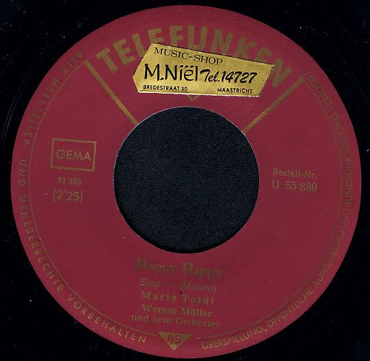 Toldy Mária : Happy Happy / Schenk Mir Doch Ein Tagebuch (7", Single)