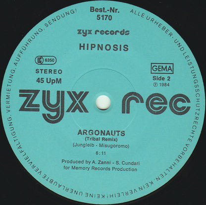 Hipnosis : Astrodance / Argonauts (12")