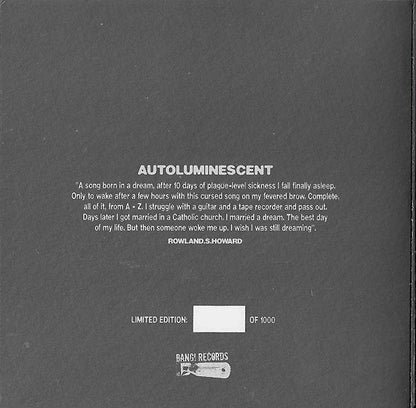 Rowland S. Howard Vs. Devastations : Autoluminescent / Ocean (7", Single, Num)