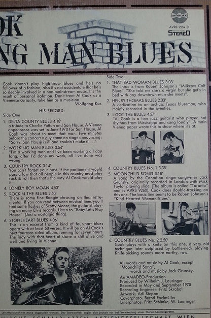 Al Cook (2) : Working Man Blues (LP, Album)