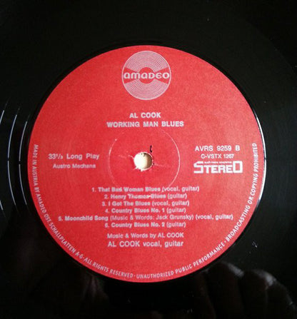 Al Cook (2) : Working Man Blues (LP, Album)