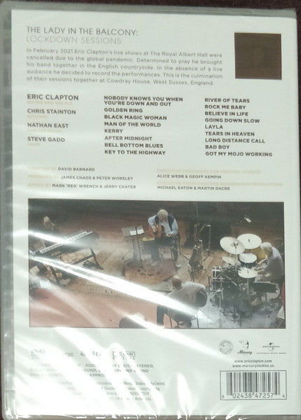 Eric Clapton : The Lady In The Balcony: Lockdown Sessions (DVD-V, Album, Multichannel, NTSC)