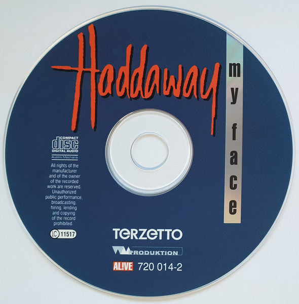 Haddaway : My Face (CD, Album)