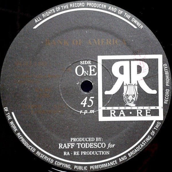 Bank Of America : Shall I Go (12")