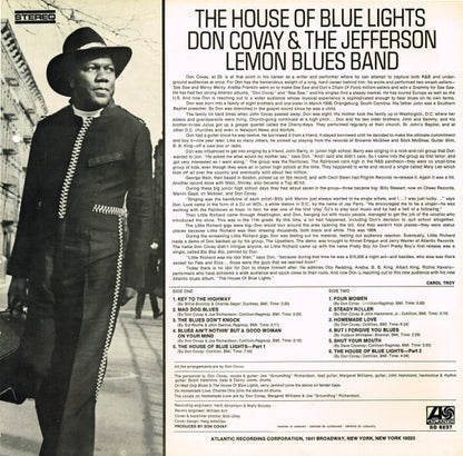 Don Covay And The Jefferson Lemon Blues Band : The House Of Blue Lights (LP, Album)