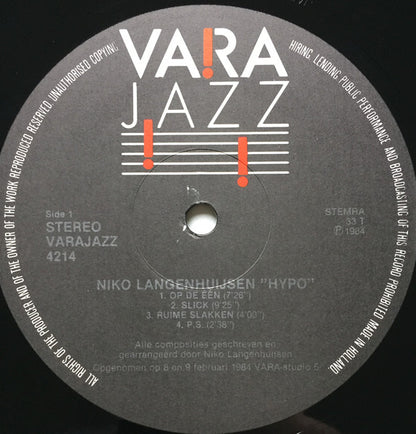 Niko Langenhuijsen : Hypo (LP, Album)