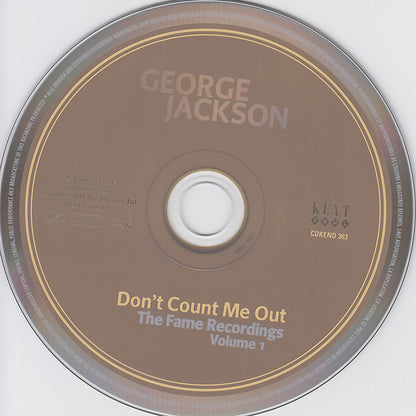 George Jackson (3) : Don't Count Me Out. The Fame Recordings Volume 1 (CD, Comp, Mono, RM)