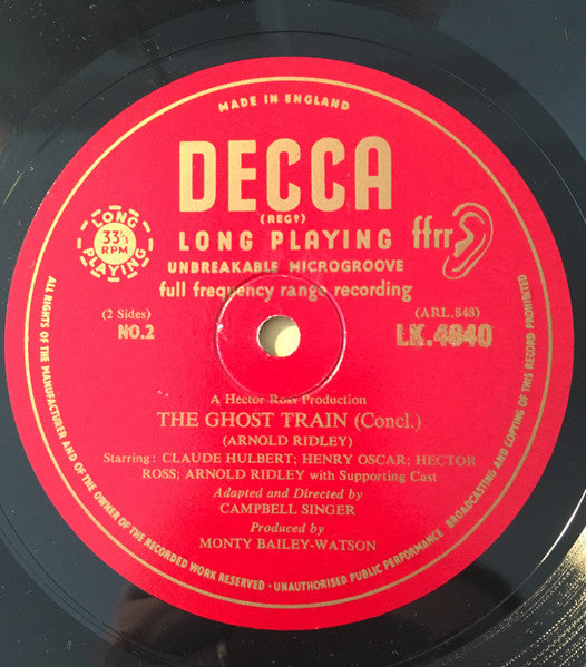 Arnold Ridley : The Ghost Train (LP, Album)