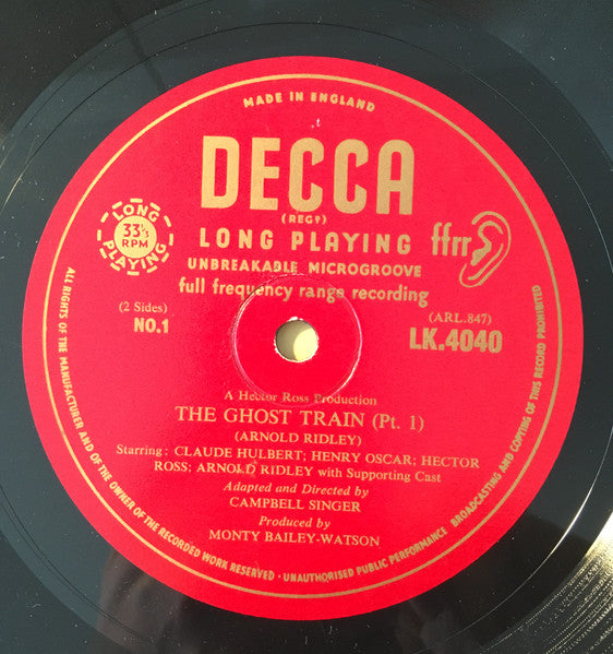 Arnold Ridley : The Ghost Train (LP, Album)