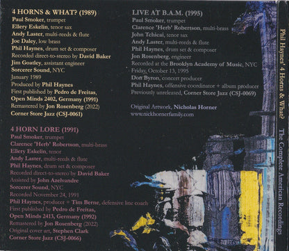 Phil Haynes' 4 Horns & What? : The Complete American Recordings (3xCD, Comp)