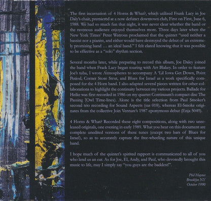 Phil Haynes' 4 Horns & What? : The Complete American Recordings (3xCD, Comp)