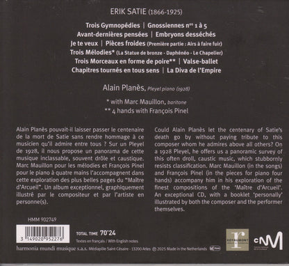 Alain Planès : SATIE * PLANÈS (CD)