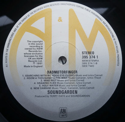 Soundgarden : Badmotorfinger (LP, Album)