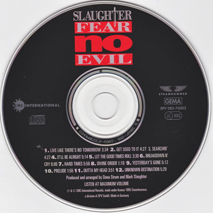 Slaughter : Fear No Evil (CD, Album)