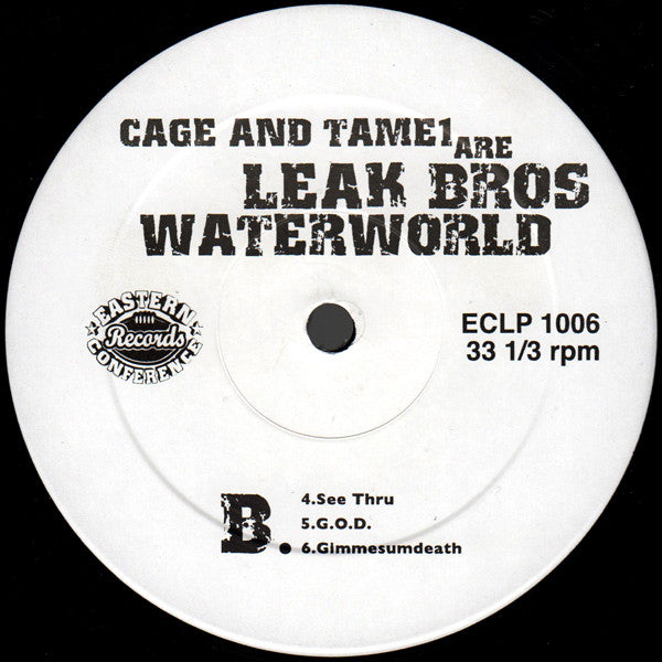 Cage & Tame1* Are Leak Bros : Waterworld (2xLP, Album)