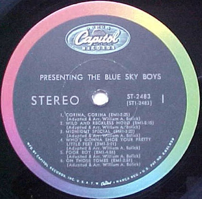 Blue Sky Boys : Presenting The Blue Sky Boys (LP)