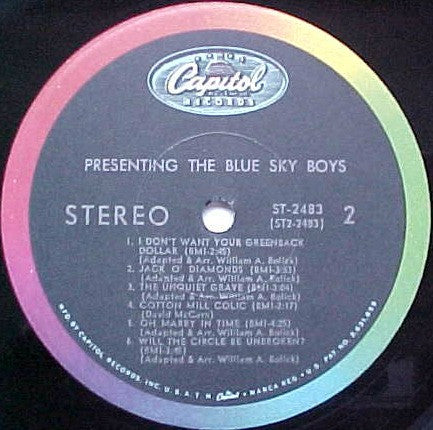 Blue Sky Boys : Presenting The Blue Sky Boys (LP)