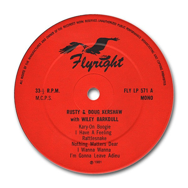 Rusty & Doug Kershaw With Wiley Barkdull : Rusty & Doug Kershaw With Wiley Barkdull (LP, Comp, Mono, RM)
