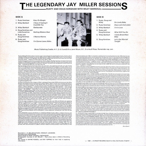 Rusty & Doug Kershaw With Wiley Barkdull : Rusty & Doug Kershaw With Wiley Barkdull (LP, Comp, Mono, RM)