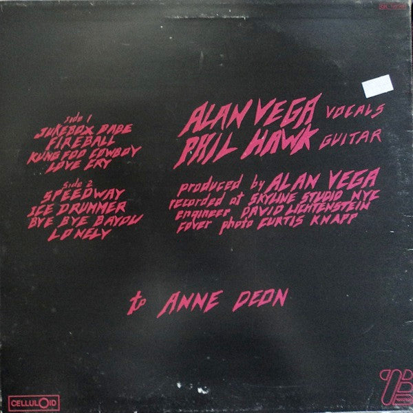 Alan Vega : Alan Vega (LP, Album)