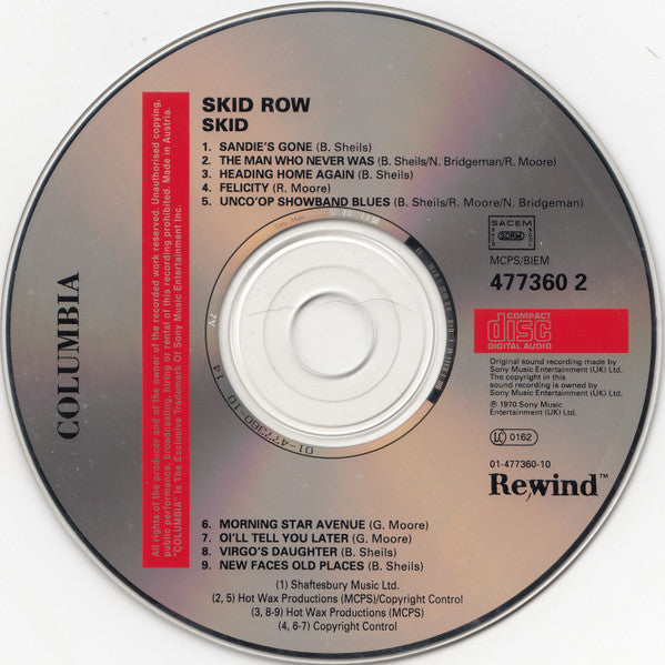 Skid Row (2) : Skid Row (CD, Album, RE)