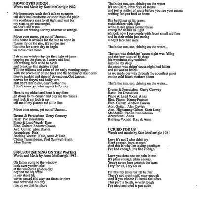 Kate & Anna McGarrigle : Love Over And Over (CD, Album, RE)