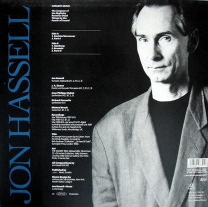 Jon Hassell : The Surgeon Of The Nightsky Restores Dead Things By The Power Of Sound (LP, Album)