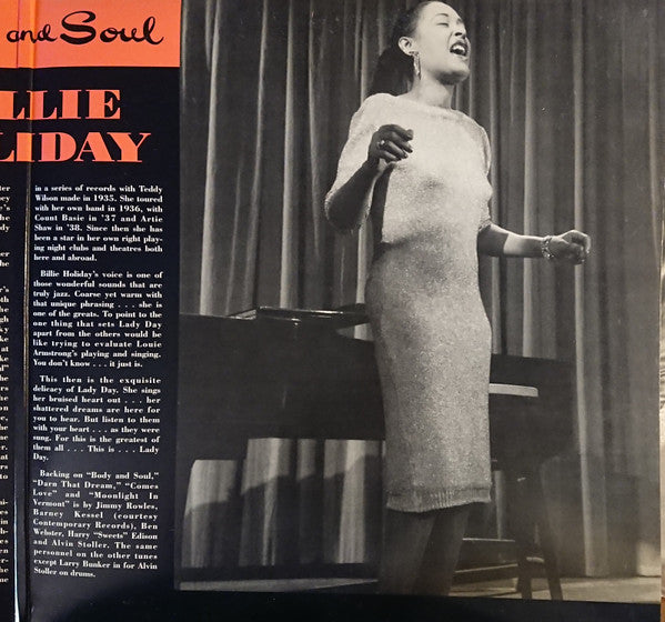 Billie Holiday : Body And Soul (LP, Mono, Ltd, Num, RE, RM)