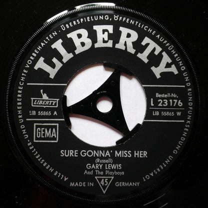 Gary Lewis & The Playboys : Sure Gonna' Miss Her (7", Single)