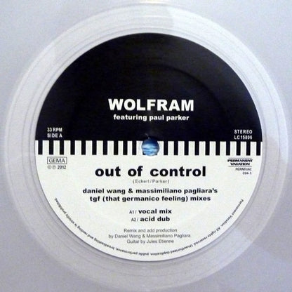 Wolfram (12) : Out Of Control / Thing Called Love (12", Cle)