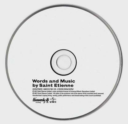 Saint Etienne : Words And Music By Saint Etienne (2xCD, Album, Dlx, M/Print)