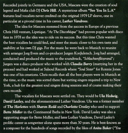 Mascara : See You In L.A. (CD, Album, RE)