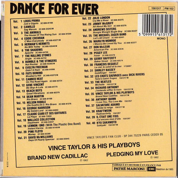 Vince Taylor And His Playboys : Brand New Cadillac (7", Single, RE)