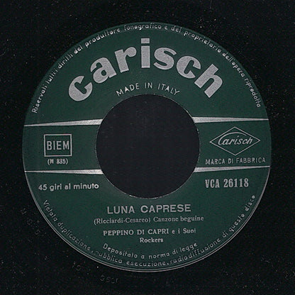 Peppino Di Capri E I Suoi Rockers : Luna Caprese / Vicino 'o Mare (7", Single, RE)