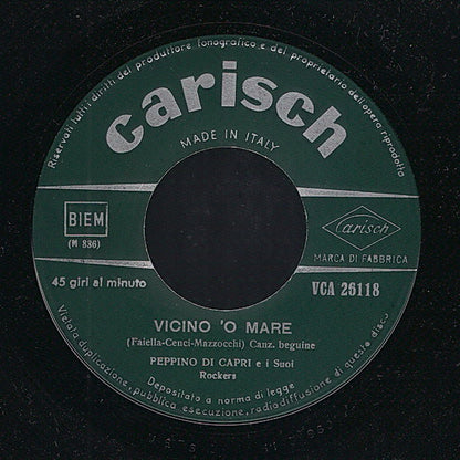 Peppino Di Capri E I Suoi Rockers : Luna Caprese / Vicino 'o Mare (7", Single, RE)