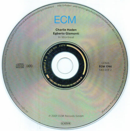 Charlie Haden / Egberto Gismonti : In Montreal (CD, Album)