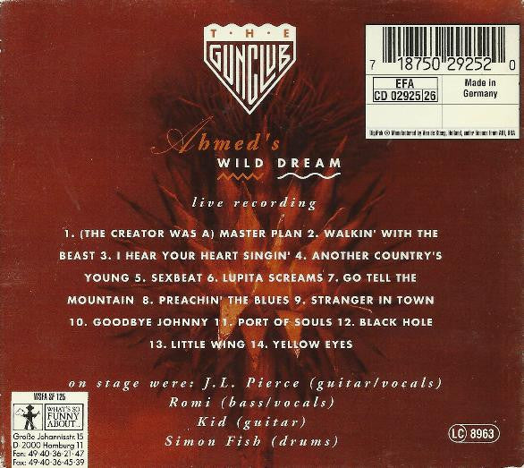 The Gun Club : Ahmed's Wild Dream (CD, Album, Dig)