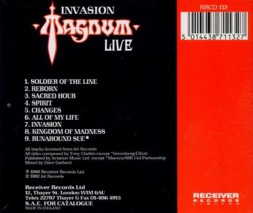 Magnum (3) : Invasion Live (CD, Album)