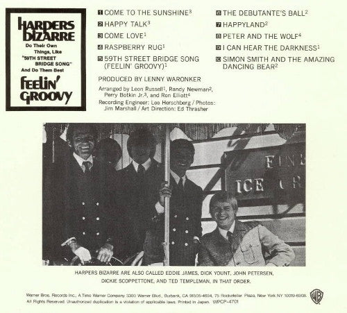 Harpers Bizarre : Feelin' Groovy (CD, Album, RE)