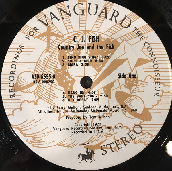 Country Joe And The Fish : C.J. Fish (LP, Album, Pit)