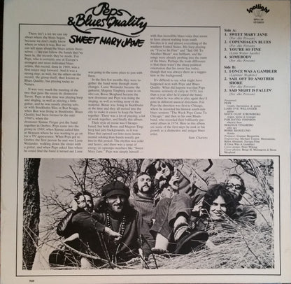 Peps Persson & Blues Quality : Sweet Mary Jane (LP, Album, RE, RP)