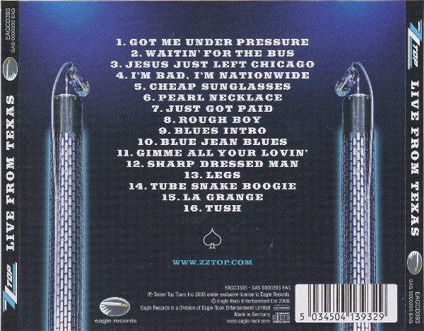 ZZ Top : Live From Texas (CD, Album)