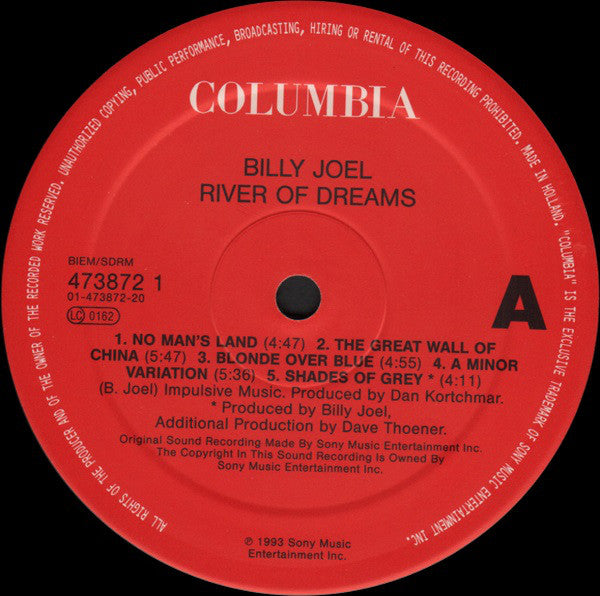 Billy Joel : River Of Dreams (LP, Album)