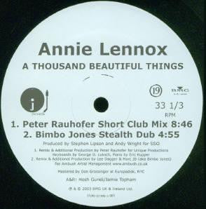 Annie Lennox : A Thousand Beautiful Things (2x12", Promo)