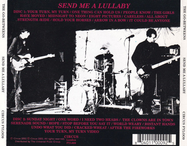 The Go-Betweens : Send Me A Lullaby (CD, Album, RM + CD, Album, Enh, RM)